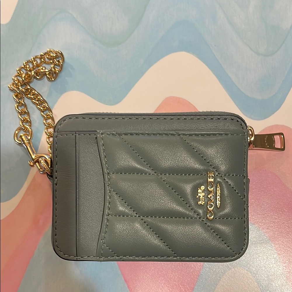 Coach Quilted Leather Card Holder